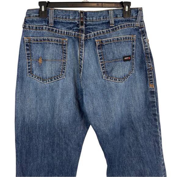 Ariat Mens FR M3 Loose Jeans Cat 2 Flame Resistant Distress 36x30 - Picture 5 of 14